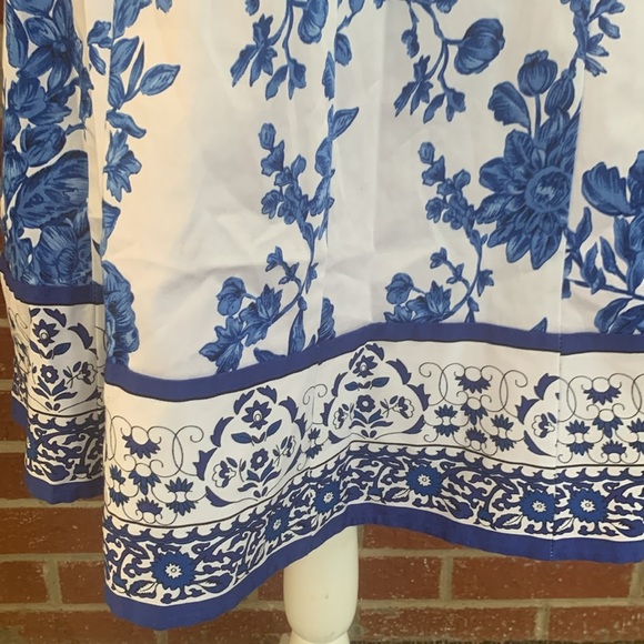 Jones Studio Blue and white dress - Picture 4 of 7